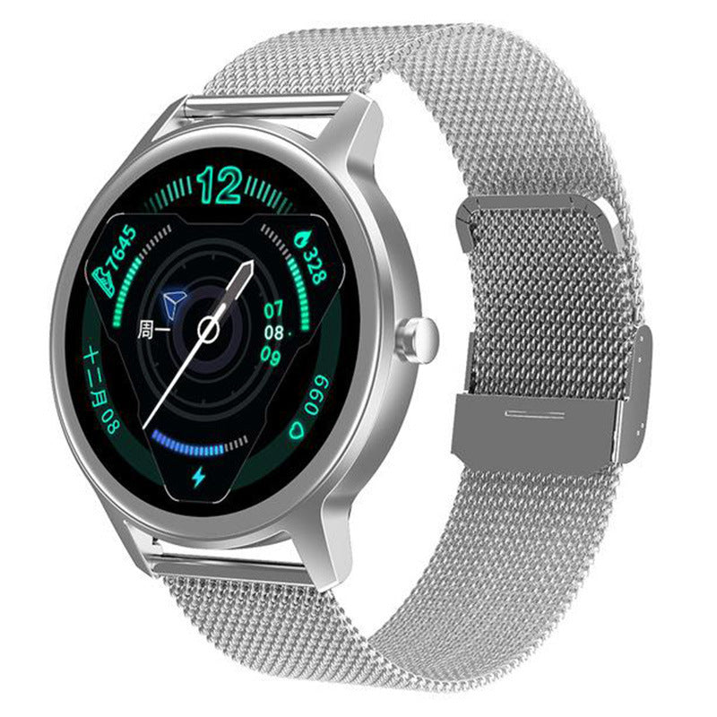 HKM-620755 IP67 Waterproof Heart Rate and Sleep Monitoring Fitness Tracker with 1.28-Inch LCD Display and Magnetic Charging