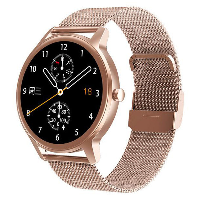 HKM-620755 IP67 Waterproof Heart Rate and Sleep Monitoring Fitness Tracker with 1.28-Inch LCD Display and Magnetic Charging