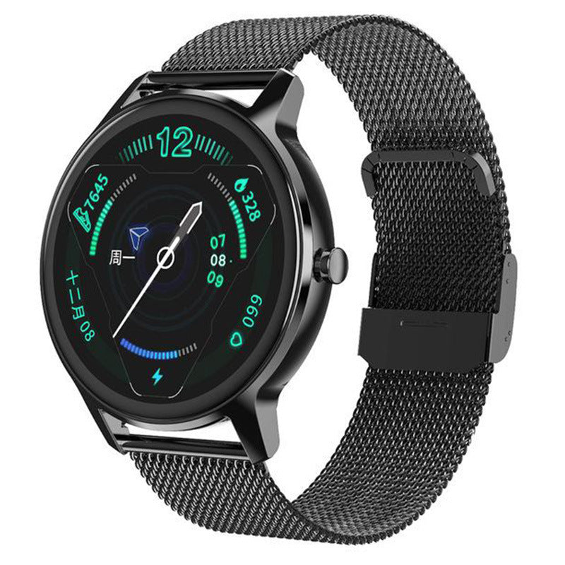 HKM-620755 IP67 Waterproof Heart Rate and Sleep Monitoring Fitness Tracker with 1.28-Inch LCD Display and Magnetic Charging