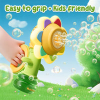 HKM-620883 Rechargeable Sunflower Bubble Shooter for Kids - Outdoor Fun and Playtime Activities
