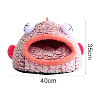 HKM-620883 Three-Dimensional Cat Nest with Soft Sponge Fill and Velvet Fabric Options