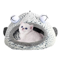 HKM-620883 Three-Dimensional Cat Nest with Soft Sponge Fill and Velvet Fabric Options