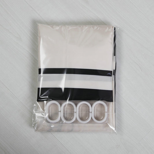 HKM-620947 Waterproof Spring Spun Polyester Shower Curtain - Multiple Sizes Available