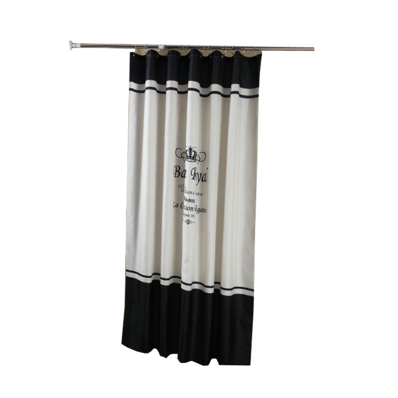 HKM-620947 Waterproof Spring Spun Polyester Shower Curtain - Multiple Sizes Available