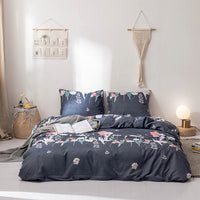 HKM-621011 Floral Polyester Duvet Cover Set - 3-Piece Bedding Collection