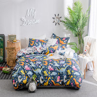 HKM-621011 Floral Polyester Duvet Cover Set - 3-Piece Bedding Collection