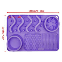 HKM-621011 Multi-Functional Silicone Pet Licking Pad for Safe and Comfortable Feeding