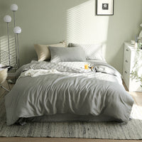 HKM-621075 Tencel Solid Color Bed Set - Four-Piece Collection with Various Color Options