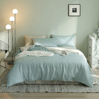 HKM-621075 Tencel Solid Color Bed Set - Four-Piece Collection with Various Color Options