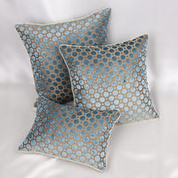 HKM-621203 Sky Blue Polka Dot European Style Throw Pillow - Available in Multiple Sizes