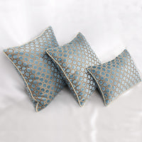 HKM-621203 Sky Blue Polka Dot European Style Throw Pillow - Available in Multiple Sizes