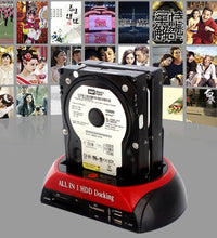 HKM-621267 Multi-Function HDD Holder with Card Reader and Enclosure for SATA and IDE Drives