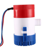 HKM-621395 12V/24V DC Submersible Bilge Pump for Water Removal and Circulation - 70L/min, 4m Head