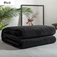 HKM-621395 Lightweight Gray Flannel Fleece Blanket - Soft, Breathable, Versatile Throw for Home and Outdoor Use