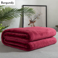 HKM-621395 Lightweight Gray Flannel Fleece Blanket - Soft, Breathable, Versatile Throw for Home and Outdoor Use