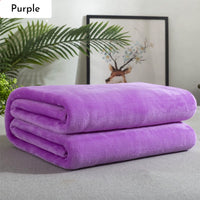 HKM-621395 Lightweight Gray Flannel Fleece Blanket - Soft, Breathable, Versatile Throw for Home and Outdoor Use