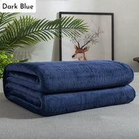 HKM-621395 Lightweight Gray Flannel Fleece Blanket - Soft, Breathable, Versatile Throw for Home and Outdoor Use