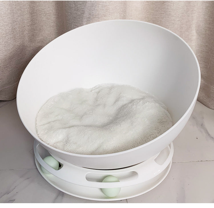 HKM-621523 Multifunctional Semi-Closed Cat Nest - Durable ABS and PP Resin Design