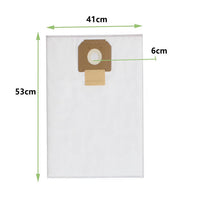 HKM-621587 Non-Woven Vacuum Cleaner Dust Bags Set for Areas Over 150sqm, Pack of 10
