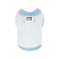 HKM-621843 Striped Cotton T-Shirt for Small Dogs - Bichon, Pomeranian & Teddy Breeds