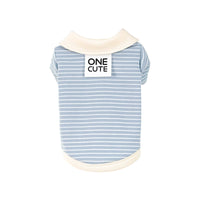 HKM-621843 Striped Cotton T-Shirt for Small Dogs - Bichon, Pomeranian & Teddy Breeds