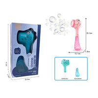 HKM-622035 Battery Operated Bubble Blowing Machine with Lights and Music for Kids Ages 5-7
