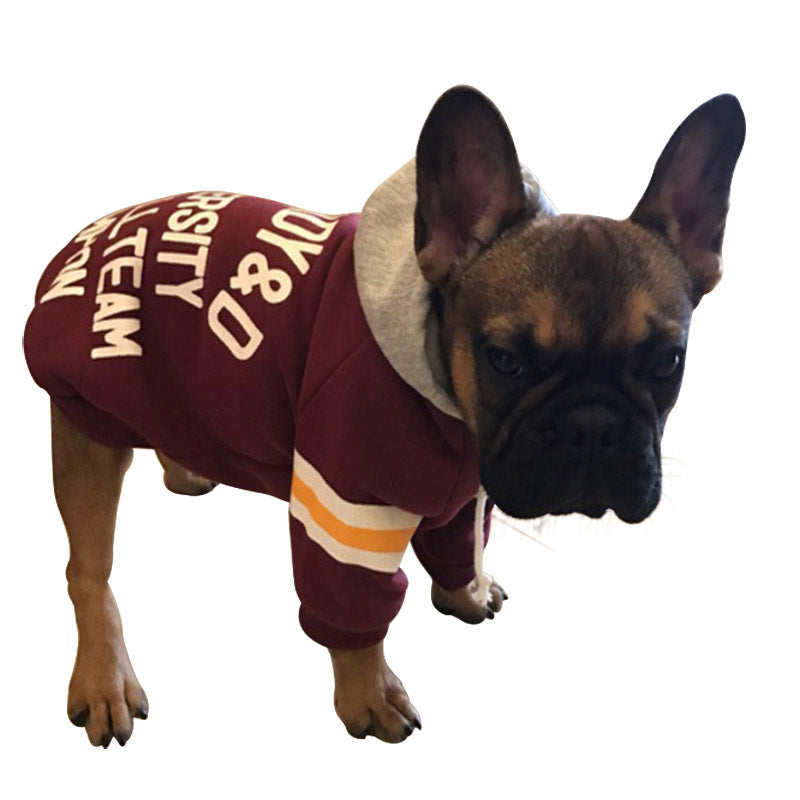 HKM-622035 Cozy Fleece Pet Sweater in Red and Green – Stylish and Warm for Your Furry Friend