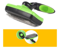 HKM-622099 Pet Self-Cleaning Slicker Brush for Cats and Dogs - Stainless Steel, Ergonomic Handle