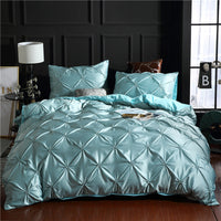 HKM-622163 Three-Piece Solid Color Duvet Cover Set with Washed Silk - Available in Multiple Elegant Shades