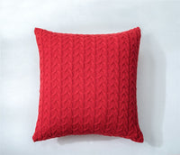 HKM-622291 Cotton Double Twist Knitted Pillowcase 45cm x 45cm, 100% Cotton, Without Core