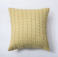 HKM-622291 Cotton Double Twist Knitted Pillowcase 45cm x 45cm, 100% Cotton, Without Core