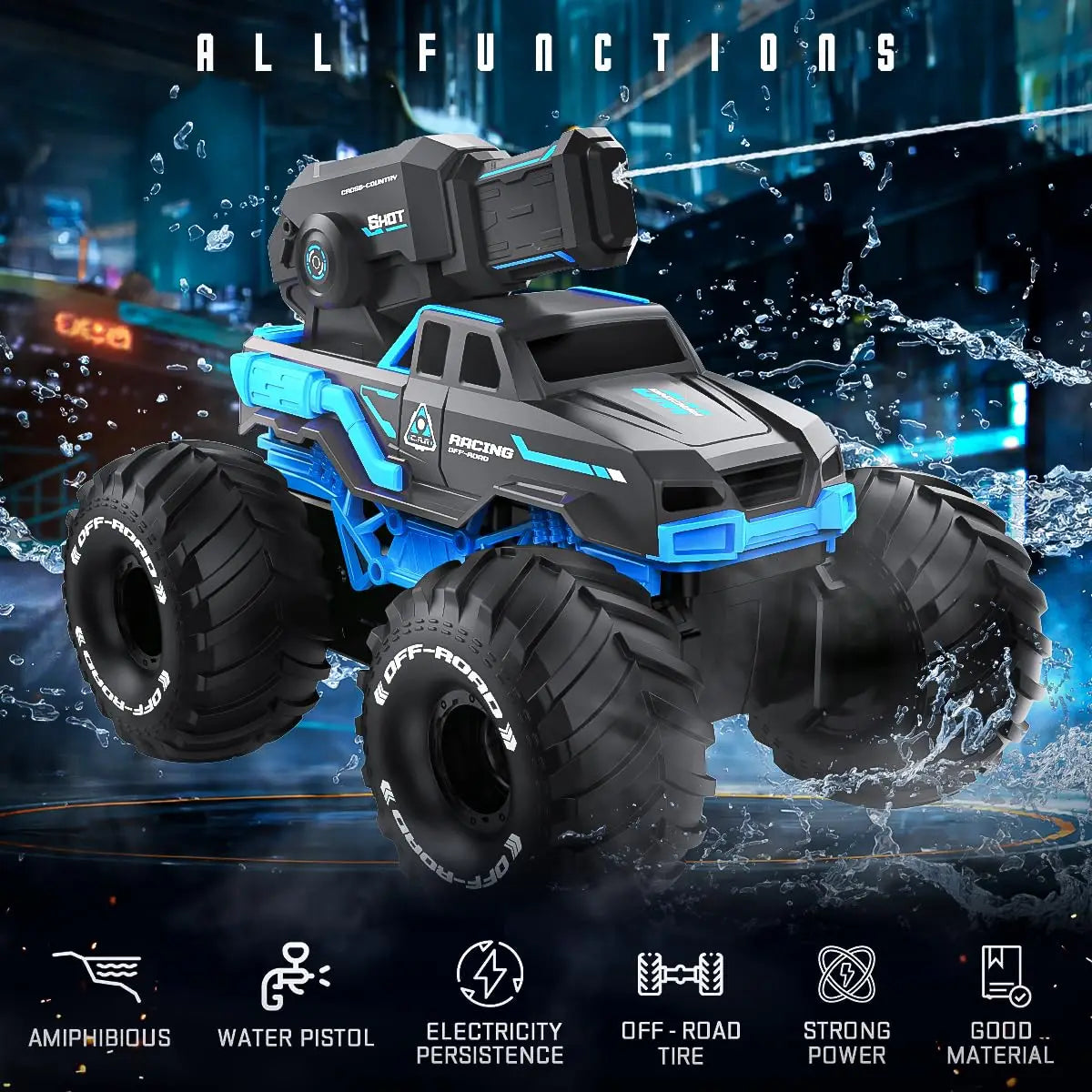 HKM-622355 Amphibious Remote Control 4WD Monster Truck with Gesture Control - EPT EPT1308013