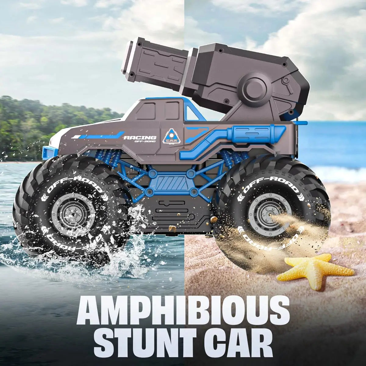 HKM-622355 Amphibious Remote Control 4WD Monster Truck with Gesture Control - EPT EPT1308013