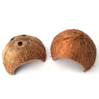 HKM-622483 Natural Coconut Shell Hideout for Turtles, Scorpions, and Lizards - 12-14 cm Diameter