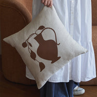 HKM-622547 Linen Embroidery Removable and Washable Sofa Pillow for Living Room - 45x45cm / 50x50cm