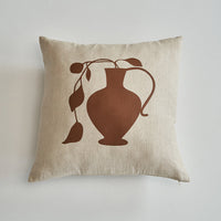 HKM-622547 Linen Embroidery Removable and Washable Sofa Pillow for Living Room - 45x45cm / 50x50cm