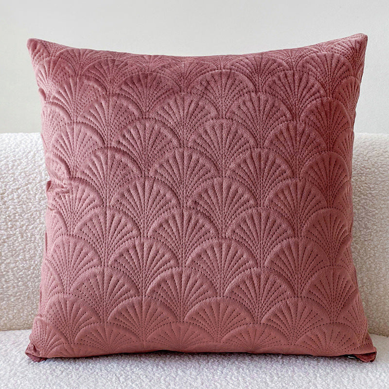 HKM-622611 Solid Color Flannelette Cushion Pillow - 45x45cm Bedside and Office Use