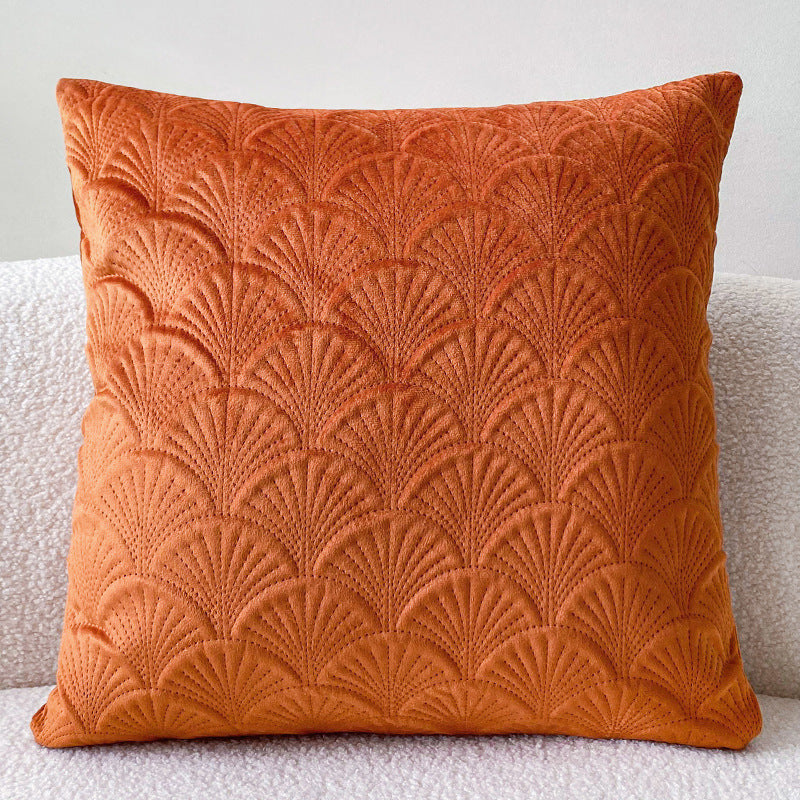HKM-622611 Solid Color Flannelette Cushion Pillow - 45x45cm Bedside and Office Use