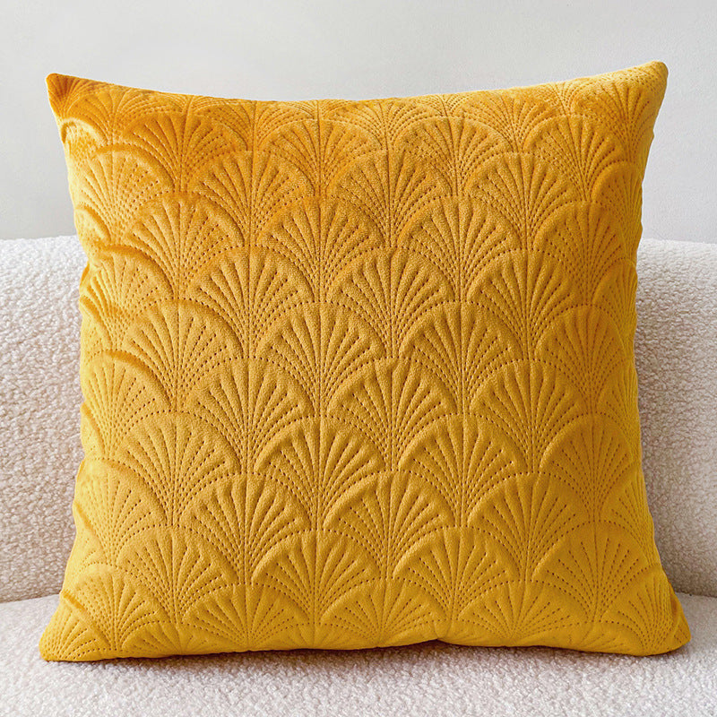 HKM-622611 Solid Color Flannelette Cushion Pillow - 45x45cm Bedside and Office Use