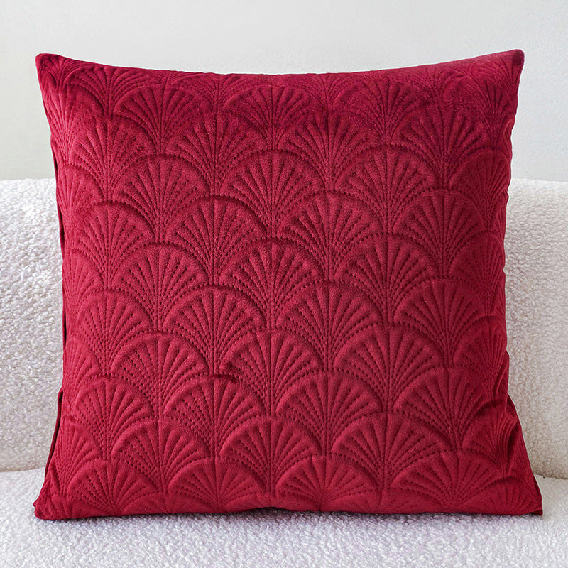 HKM-622611 Solid Color Flannelette Cushion Pillow - 45x45cm Bedside and Office Use