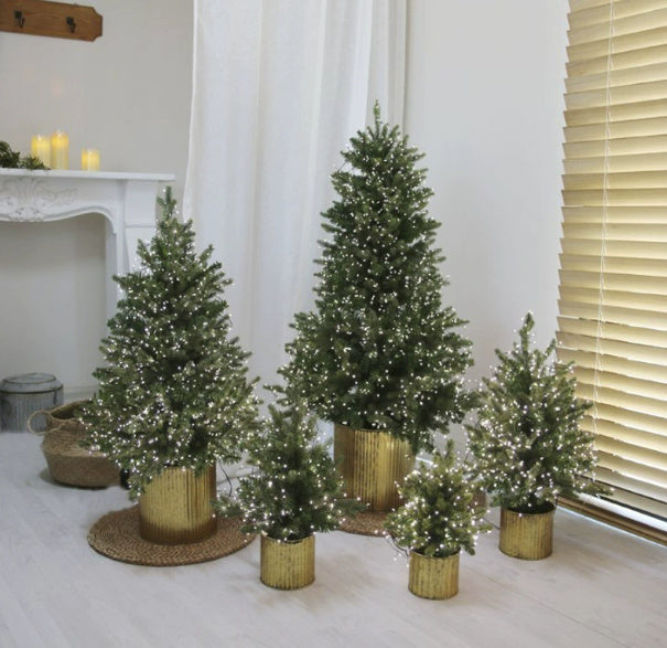 HKM-622675 Flame Retardant 45CM Christmas Tree with Electric Lights - Eco-Friendly Holiday Decoration