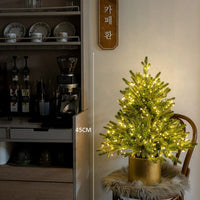 HKM-622675 Flame Retardant 45CM Christmas Tree with Electric Lights - Eco-Friendly Holiday Decoration