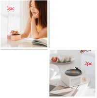 HKM-622739 Portable Bluetooth-Compatible Retro Phonograph Speaker with 1000mAh Battery and USB Interface