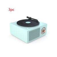 HKM-622739 Portable Bluetooth-Compatible Retro Phonograph Speaker with 1000mAh Battery and USB Interface