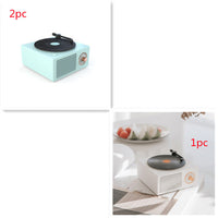 HKM-622739 Portable Bluetooth-Compatible Retro Phonograph Speaker with 1000mAh Battery and USB Interface