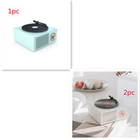 HKM-622739 Portable Bluetooth-Compatible Retro Phonograph Speaker with 1000mAh Battery and USB Interface