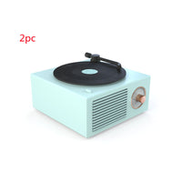 HKM-622739 Portable Bluetooth-Compatible Retro Phonograph Speaker with 1000mAh Battery and USB Interface