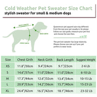 HKM-622803 Cozy Knitted Dog Turtleneck Sweater for Autumn and Winter, Solid Colors Available