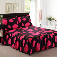 HKM-622867 Aloe Cotton Bed Skirt – Elegant Design for Multiple Bed Sizes (120x200cm, 150x200cm, 180x200cm)
