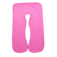 HKM-622931 U-Shaped Cotton Pillowcase for Pregnant Women - 70x130cm, Machine Washable